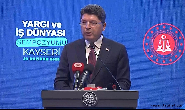 Bakan Tunç, Yargı ve İş Dünyası Sempozyumu’nda konuştu