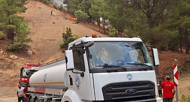 Talas Belediyesi Kahramanmaraş'taki söndürme çalışmalarına destek veriyor