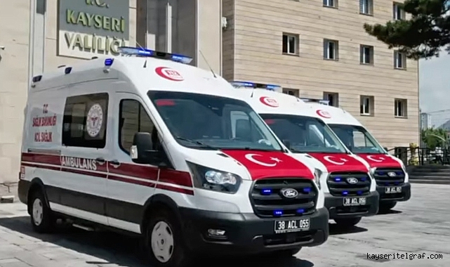 Kayseri'de ambulans sayısı 89 oldu