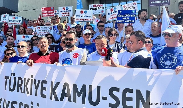 Memurlar Kayseri'de de iş bıraktı