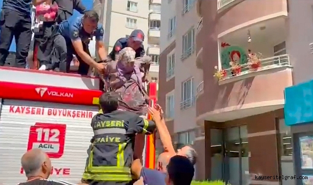 Talas'ta sabah çıkan yangında 25 kişi tedavi edildi