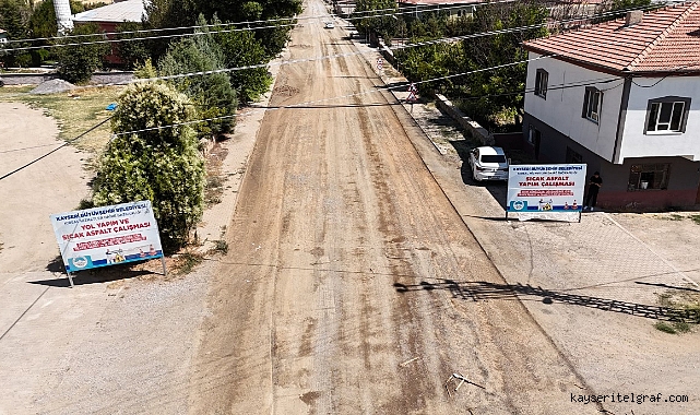 Büyükşehir'den Yeşilhisar'a 10 milyon liralık asfalt yatırımı