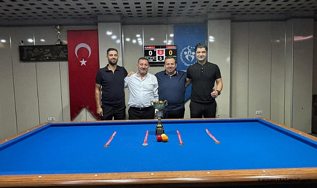 Erciyes Takımlar 3 bant Bilardo Şampiyonası kazananı belli oldu