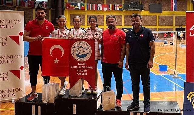 Kayserili sporcular Hırvatistan’dan 4 madalyayla döndü