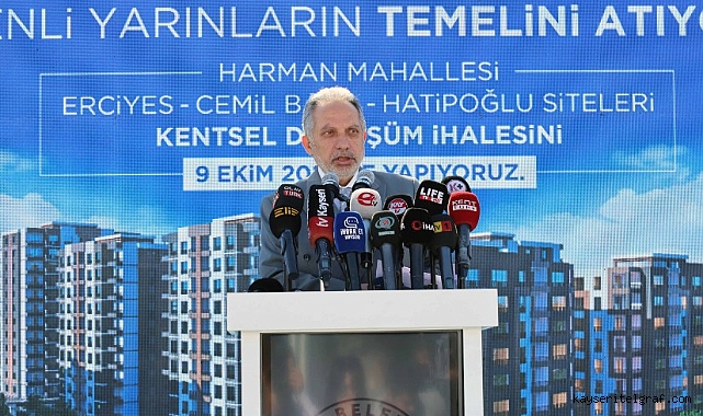 Talas'ta 8 bloklu kentsel dönüşüm 1,1 milyar TL'ye mâl olacak