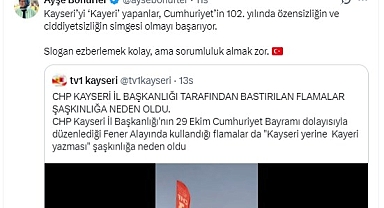 CHP'nin harf hatasını eleştiren Böhürler'e yanıt İl Başkanı Özer'den geldi