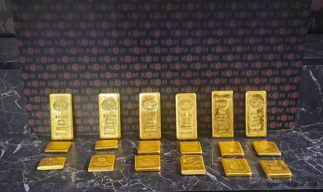 Kayseri'de 27 kilogram kaçak altın ele geçirildi 