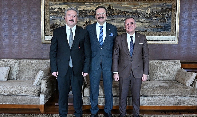 Özdoğan ve Palancıoğlu'ndan TOKİ VE TOBB ziyareti