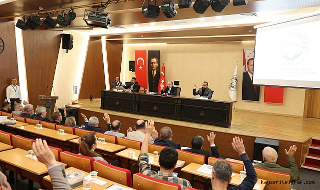 Talas Belediyesi Kasım ayı Meclis Toplantısı gerçekleşti