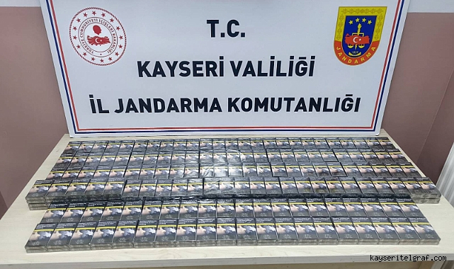 Yol kontrolünde 290 adet kaçak sigara ele geçirildi 