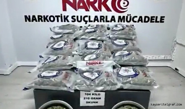 Develi'de dikkat çeken uyuşturucu operasyonu