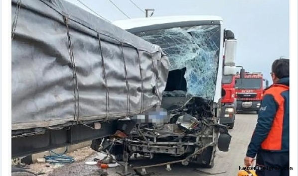 İncesu OSB'de feci kaza; yaralılar var