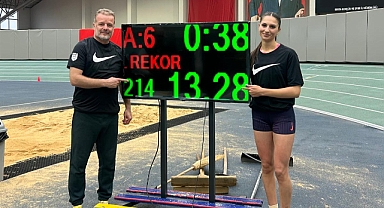 Kayserili atletten Türkiye rekoru