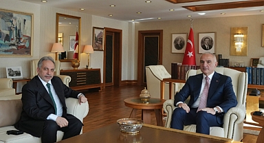 Başkan Yalçın Bakan Ersoy'u ziyaret etti