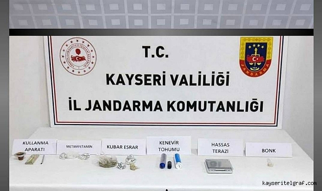 Jandarmadan Kocasinan ve İncesu'da uyuşturucu operasyonu