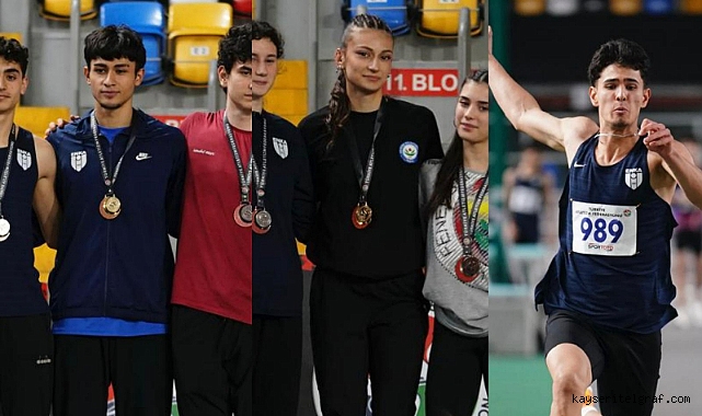 Kayserili atletler U20 şampiyonasından dereceyle döndü