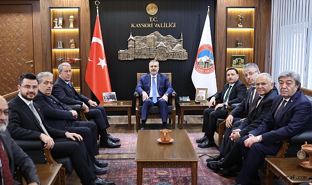 Dışişleri Bakanı Hakan Fidan Kayseri'de