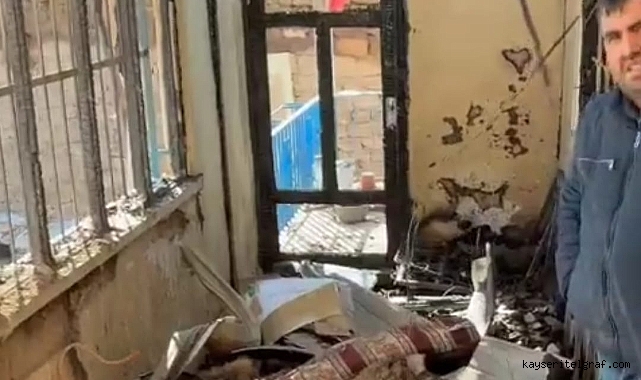Felahiye’de evi yanan aile için yardım kampanyası başlatıldı