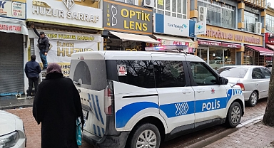 Forkliftle sarraf soyuldu