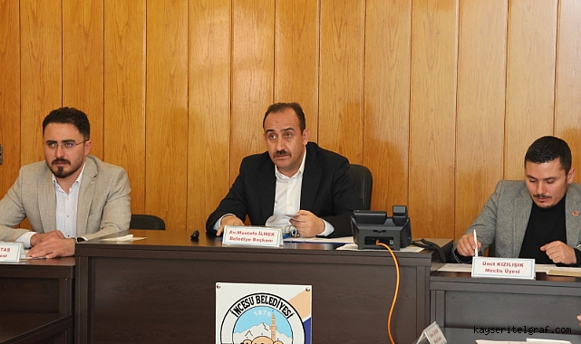 İncesu Belediye Meclis toplantısı gerçekleşti