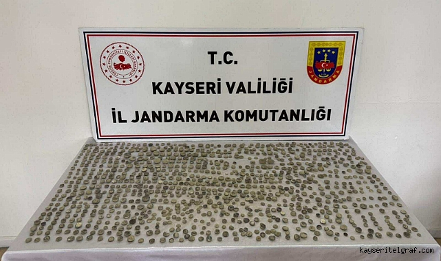 Kayseri'de bin 291 adet sikke ele geçirildi