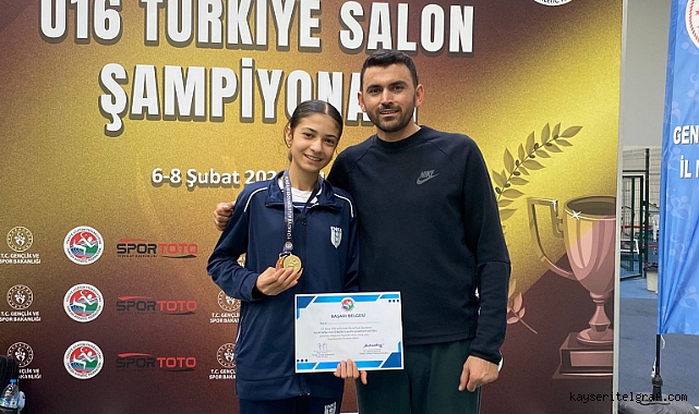 Kayserili sporcu Nursena Türkiye Şampiyonu oldu