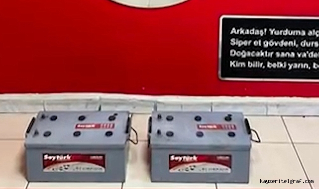 Keykubat'ta akü hırsızı yakalandı