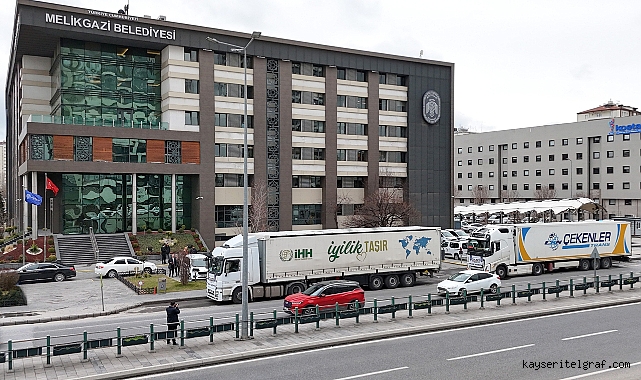 Melikgazi Belediyesi'nden Gazze'ye yardım