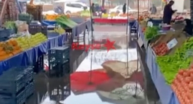 Yağışlar kent merkezinde de etkili oldu