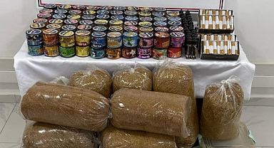 Develi'de kaçak tütün operasyonu