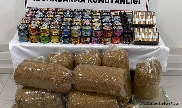Develi'de kaçak tütün operasyonu