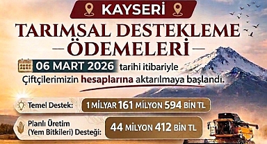 Okandan duyurdu; tarımsal destek ödemeleri yarın yatırılacak