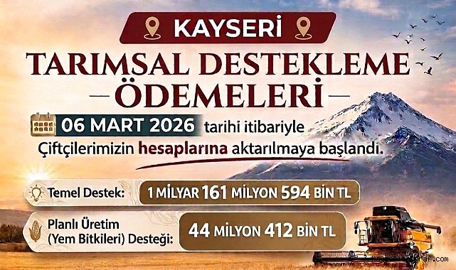Okandan duyurdu; tarımsal destek ödemeleri yarın yatırılacak