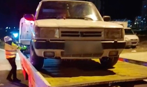 Serkent’te polisten kaçan sürücü ehliyetsiz ve alkollü çıktı