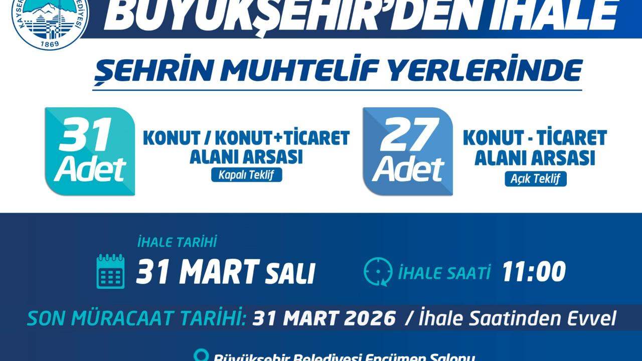 Büyükşehir'den ihale