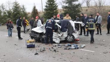 Nevşehir'de feci kaza; 2 ölü