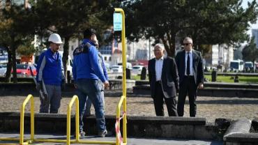 3 yaya üst geçidinin yapımına başlandı