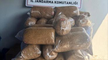 350 kilo kaçak tütün ele geçirildi