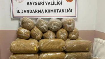 400 kilogram kaçak tütün ele geçirildi