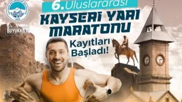 '6. Uluslararası Kayseri Yarı Maratonu'  için kayıtlar başladı