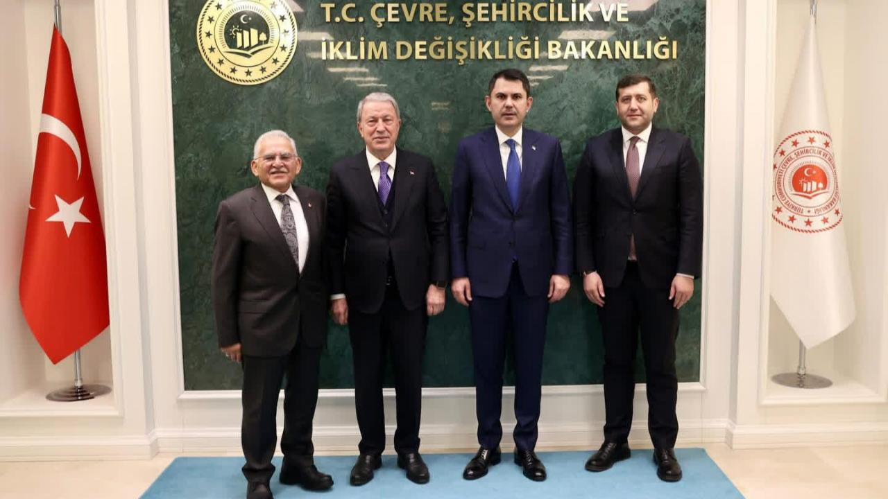 Akar, Ersoy ve Büyükkılıç'tan Bakan Kurum’a ziyaret