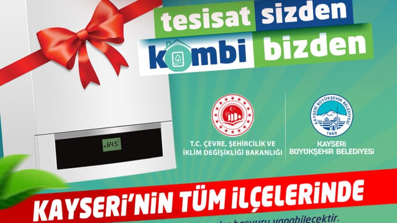 Büyükşehir’in ‘Tesisat Sizden, Kombi Bizden’ projesi başvuruları başladı
