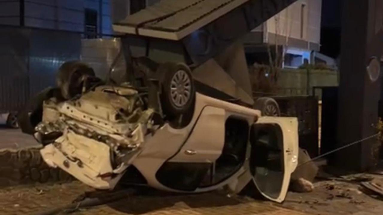 Eğribucak'ta otomobil