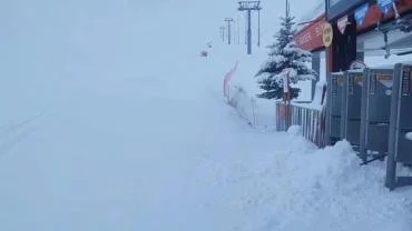 Erciyes'e kar yağdı