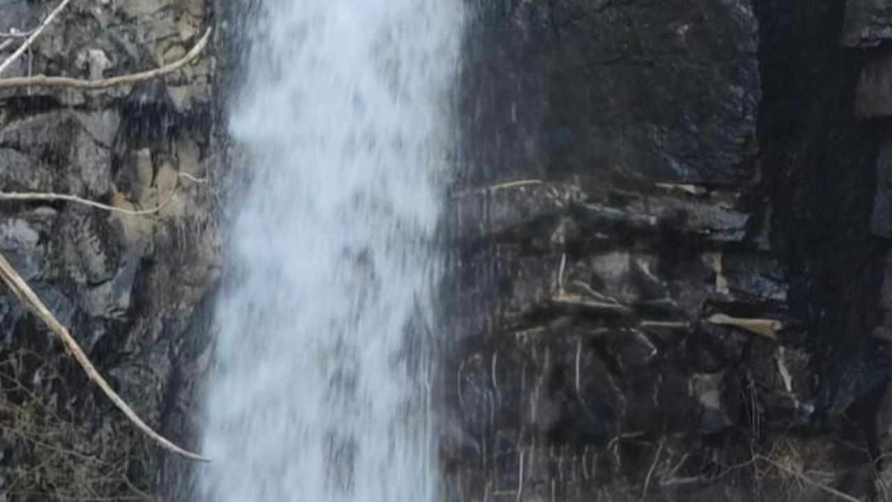 Erciyes'te uzun zamandır akmayan şelale akmaya başladı