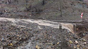 Kapuzbaşı-Ulupınar yolu ulaşıma kapadı