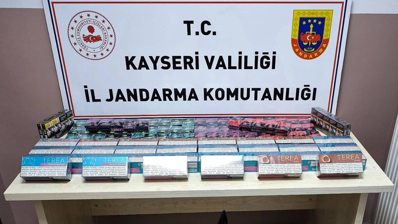 Kayseri'de kaçak sigara ve elektronik sigara ele geçirildi