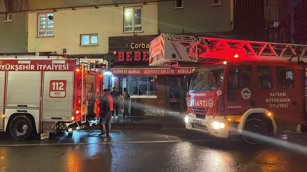 Kayseri'de otel yangını