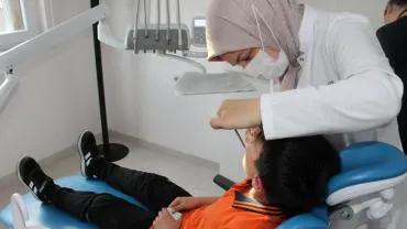 NNYÜ'den ERVA öğrencilerine ağız ve diş sağlığı taraması