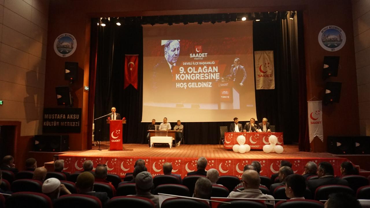 Saadet Partisi Develi'de olağan kongresini tamamladı